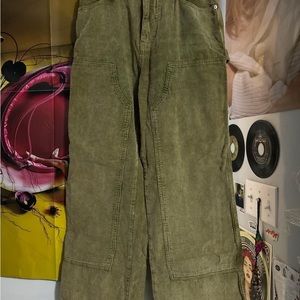 Urban Outfitters BDG green corduroy carpenter pants